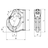 CARCANO C805 Gancio a saldare