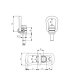 CARCANO C806X H.T. Golfare girevole h.t. Con staffa