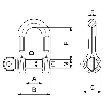 CARCANO C6XSH Grillo diritto in acciaio inox