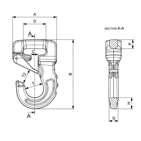 CARCANO CJ Gancio per fascia