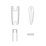 CARCANO CKSX Kit sicura forgiata per ganci