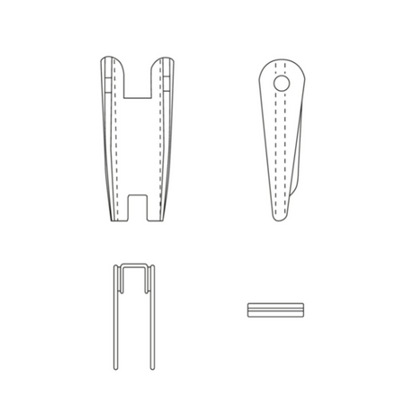 CARCANO CKSX Kit sicura forgiata per ganci