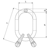 CARCANO CP2 Anelloni con attacco a forcella