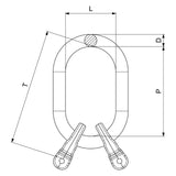 CARCANO CPX2 Anelloni con attacco a forcella