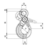 CARCANO CROX Gancio di sicurezza a occhio