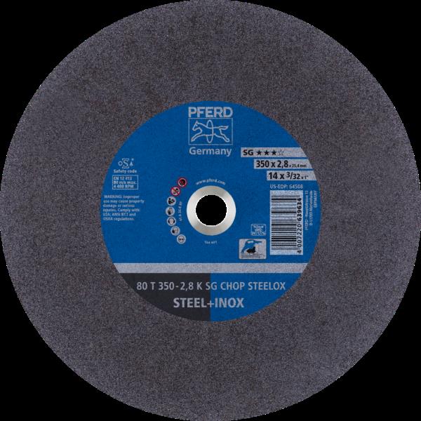 PFERD CHOPSAW dischi taglio stazionario 80 T 350-2,8 K SG CHOP STEELOX/25,4
