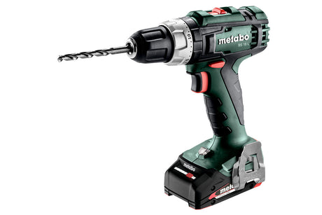 Metabo Trapano-avvitatore a batteria BS 18 L 18V 2x2Ah Li-Power Caricabatteria SC 30 metaBOX 145