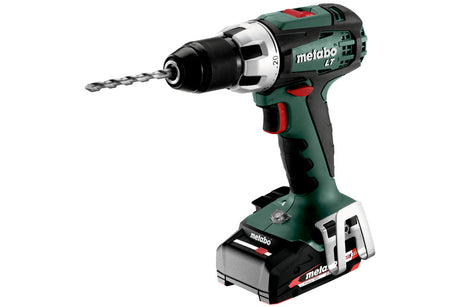 Metabo Trapano-avvitatore a batteria BS 18 LT Compact 18V 2x2Ah Li-Power Caricabatteria ASC 55 metaBOX 145