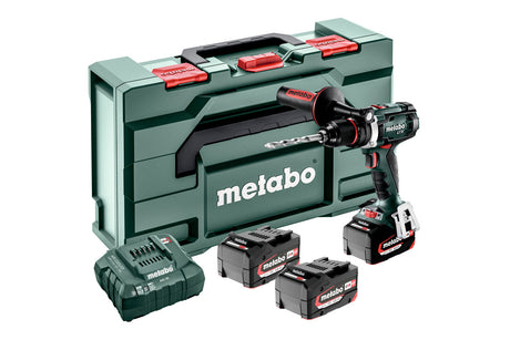 Metabo Trapano-avvitatore a batteria BS 18 LTX Impuls Set 18V 3x4Ah Li-Power Caricabatteria ASC 55 metaBOX 145 L con 3 batterie Li-Power (18 V/4,0 Ah)