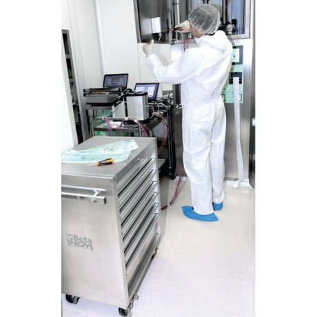 Beta Cassettiera mobile con sette cassetti in acciaio inossidabile con ruote antitraccia