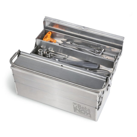 Beta Cestello estendibile a cinque scomparti in acciaio inossidabile AISI 304, vuoto