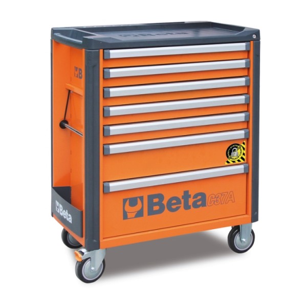 Beta Cassettiera porta attrezzi con 7 cassetti e sistema antiribaltamento