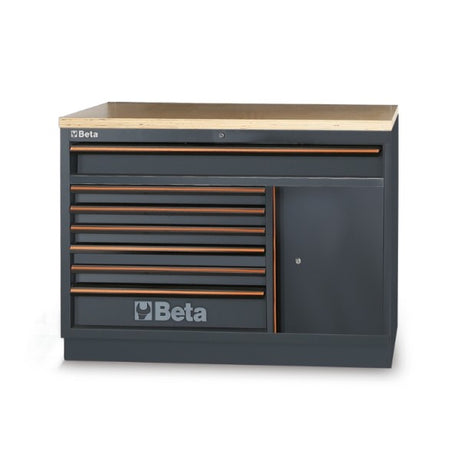 Beta Modulo fisso con 7 cassetti per arredo officina C45PRO