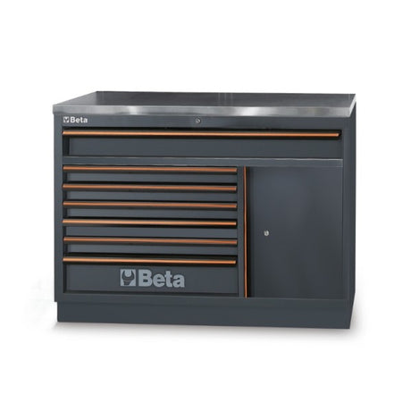 Beta Modulo fisso con 7 cassetti per arredo officina C45PRO