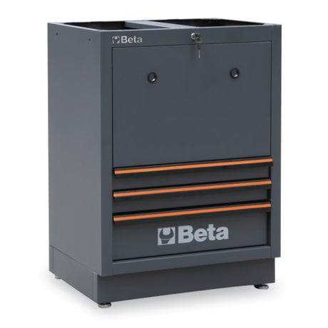 Beta Modulo fisso per arrotolatori con 3 cassetti per arredo officina C45PRO, vuoto