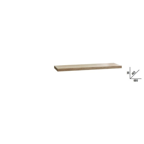 Beta Piano di lavoro in legno multistrato 680x463 mm, per banco arredo officina C45PRO