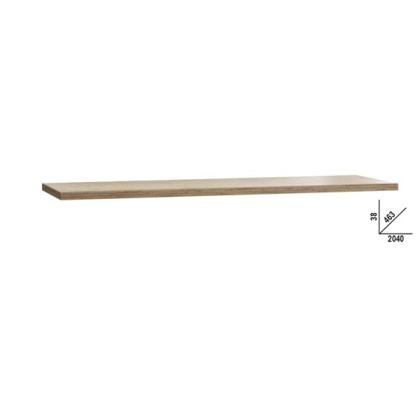 Beta Piano di lavoro in legno multistrato 2040x463 mm, per banco arredo officina C45PRO