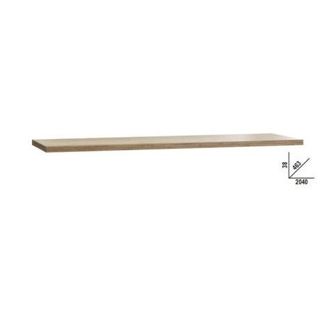 Beta Piano di lavoro in legno multistrato 2040x463 mm, per banco arredo officina C45PRO
