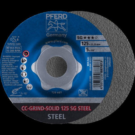PFERD CC-GRIND (inclusi SOLID, FLEX, STRONG) CC-GRIND-SOLID 125 SG STEEL