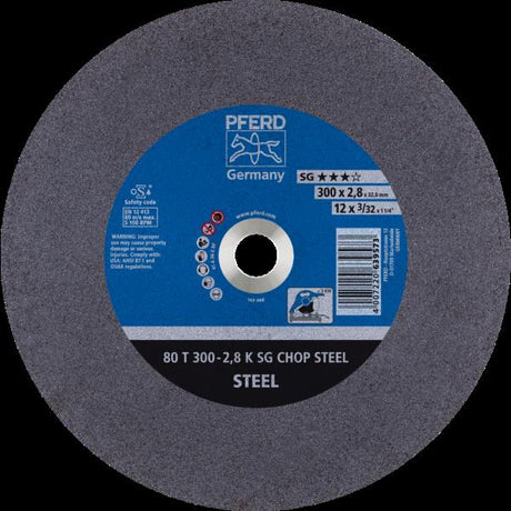 PFERD CHOPSAW dischi da taglio uso stazionario 80 T 300-2,8 K SG CHOP STEEL/32,0