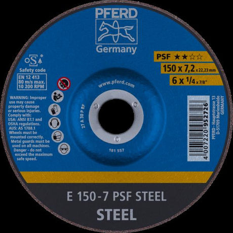 PFERD Dischi da sbavo E 150-7 PSF STEEL