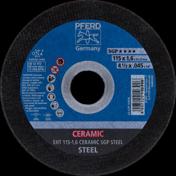 PFERD Dischi da taglio EHT 115-1,6 CERAMIC SGP STEEL