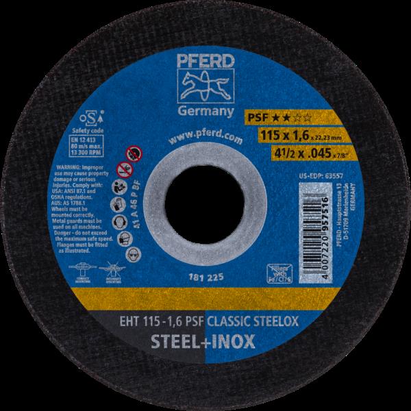 PFERD Dischi da taglio EHT 115-1,6 PSF CLASSIC STEELOX