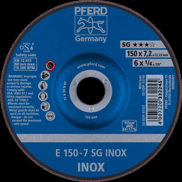 PFERD Dischi da sbavo E 150-7 SG INOX