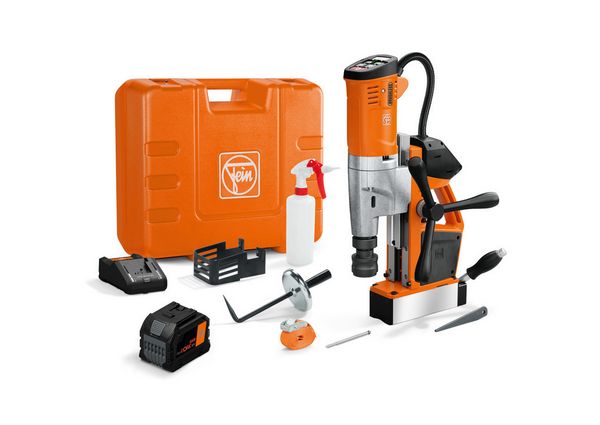 FEIN Trapano universale a batteria con base magnetica per punte a corona fino a 35 mm AKBU 35 PMQW 18 V AS Set 1x 12 Ah