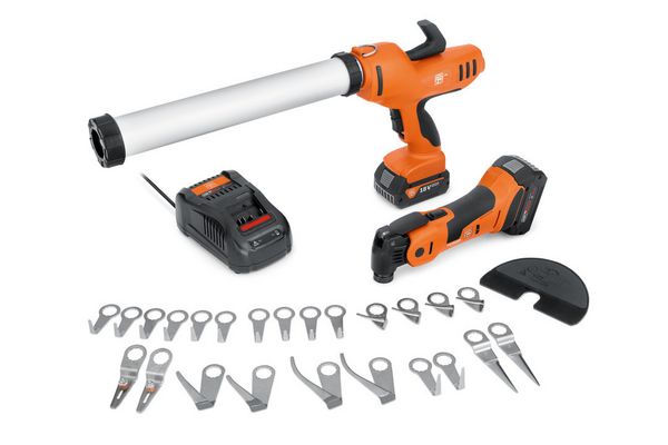 FEIN Pressa per cartucce a batteria e MultiMaster a batteria Set AKP 18-600 AS AUTOGLASS TOP