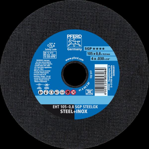 PFERD Dischi da taglio EHT 105-0,8 SGP STEELOX/16,0