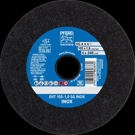 PFERD Dischi da taglio EHT 105-1,0 SG INOX/16,0