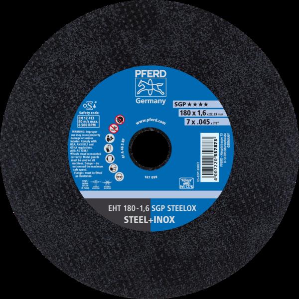 PFERD Dischi da taglio EHT 180-1,6 SGP STEELOX
