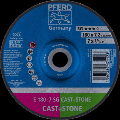 PFERD Dischi da sbavo E 180-7 SG CAST+STONE