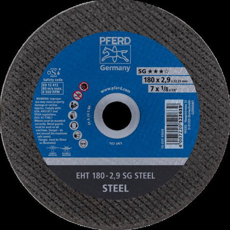 PFERD Dischi da taglio EHT 180-2,9 SG STEEL