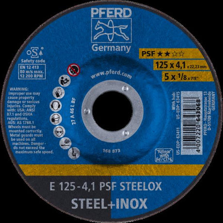 PFERD Dischi da sbavo E 125-4,1 PSF STEELOX