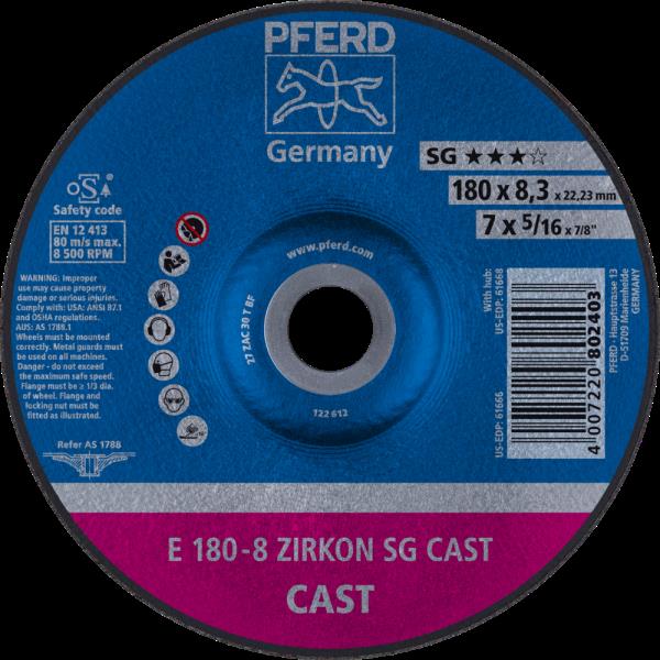 PFERD Dischi da sbavo E 180-8 ZIRKON SG CAST