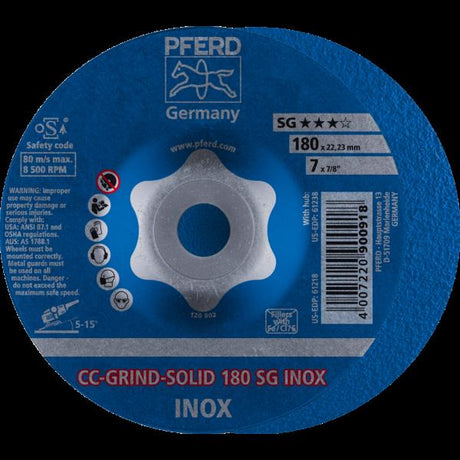 PFERD CC-GRIND (inclusi SOLID, FLEX, STRONG) CC-GRIND-SOLID 180 SG INOX