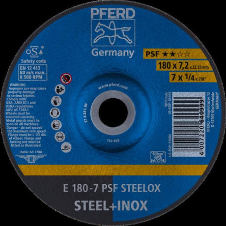 PFERD Dischi da sbavo E 180-7 PSF STEELOX
