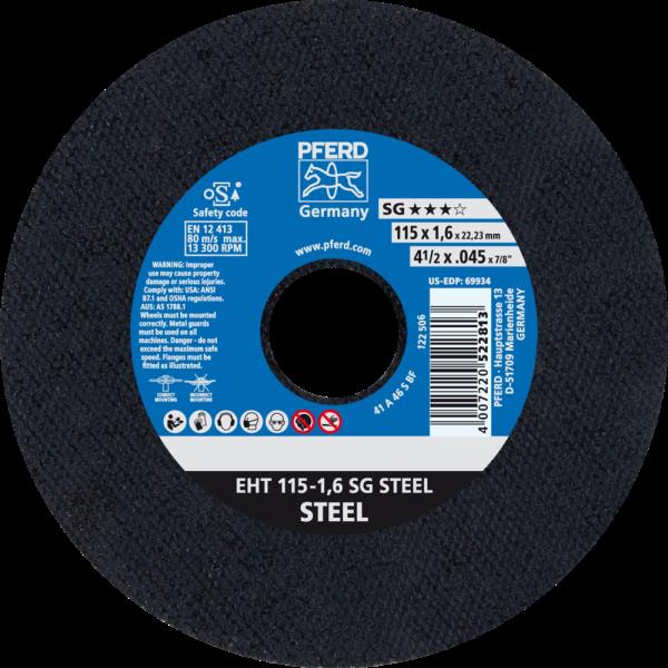 PFERD Dischi da taglio EHT 115-1,6 SG STEEL