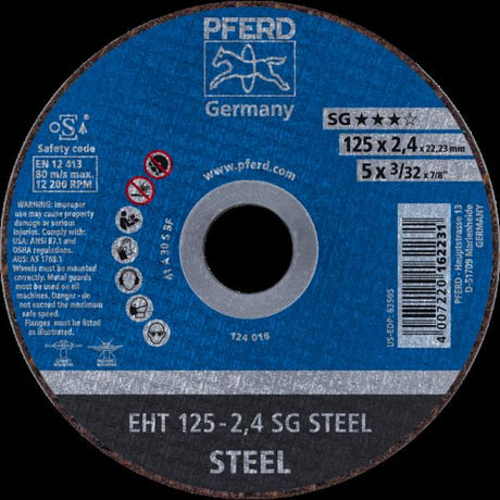 PFERD Dischi da taglio EHT 125-2,4 SG STEEL