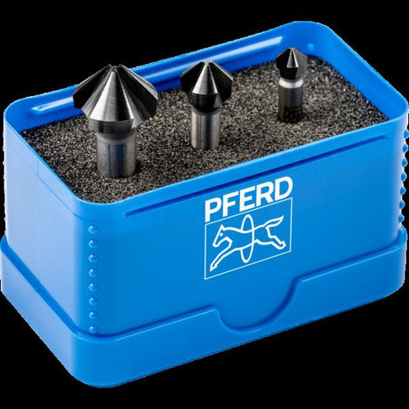 PFERD Utensili per forare e svasare SET KES HSS DIN 335 C90° 3 HC-FEP