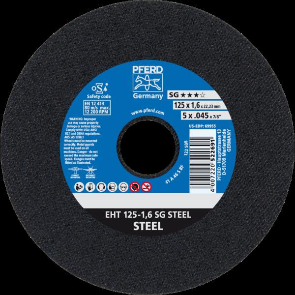 PFERD Dischi da taglio EHT 125-1,6 SG STEEL