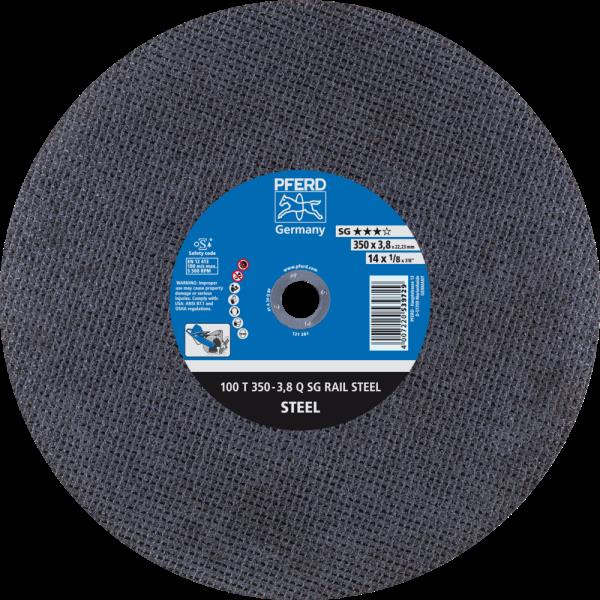 PFERD RAIL SG dischi taglio stazionario 100 T 350-3,8 Q SG RAIL STEEL/22,23