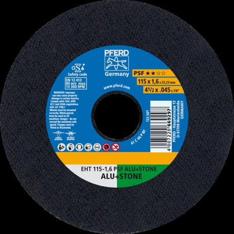 PFERD Dischi da taglio EHT 115-1,6 PSF ALU+STONE