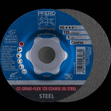 PFERD CC-GRIND (inclusi SOLID, FLEX, STRONG) CC-GRIND-FLEX 125 SG STEEL COARSE