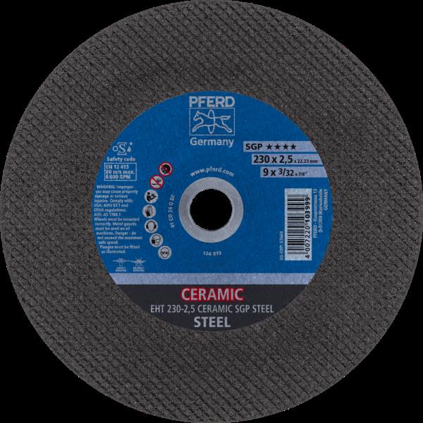 PFERD Dischi da taglio EHT 230-2,5 CERAMIC SGP STEEL