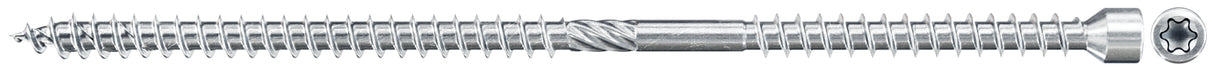FISCHER Viti torx per costruzioni FIF-ZT 8,0x225 ZPF testa ridotta, doppio filetto, zincatura bianca (50 Pz.)