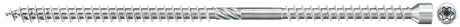 FISCHER Viti torx per costruzioni FIF-ZT 8,0x225 ZPF testa ridotta, doppio filetto, zincatura bianca (50 Pz.)