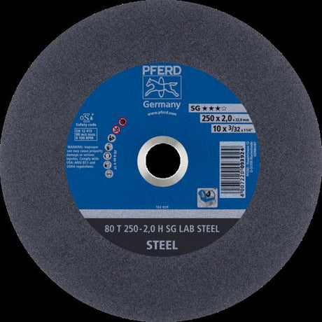 PFERD LABOR SG dischi da taglio uso stazionari 80 T 250-2,0 H SG LAB STEEL/32,0